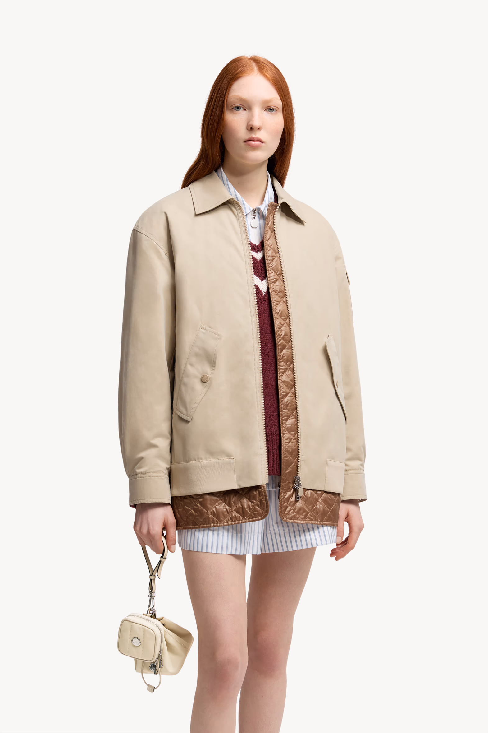 Double Pouch Women White Moncler 2